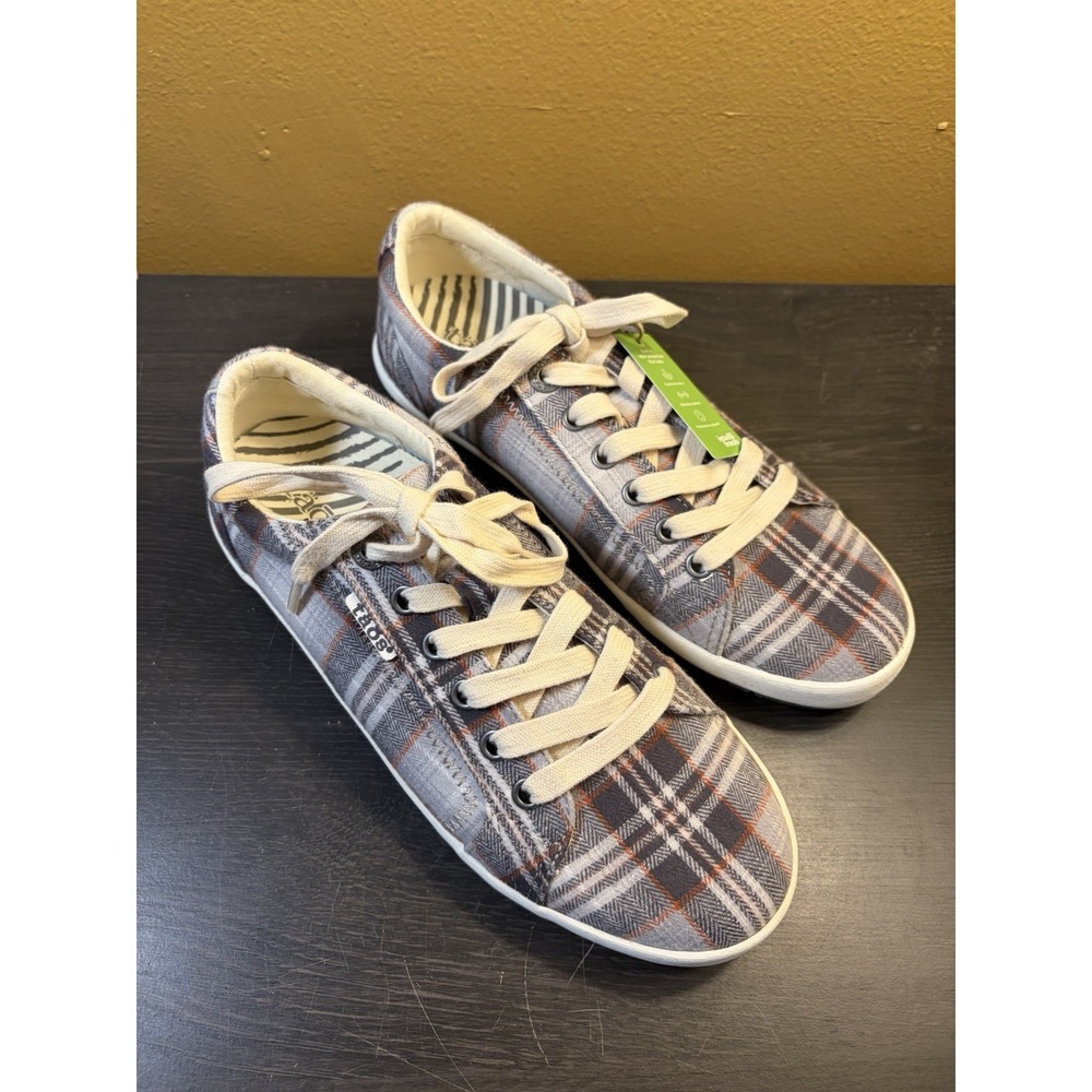 Taos Footwear Star Plaid Low Top Women's Sneaker Shoes Size 7.5 New